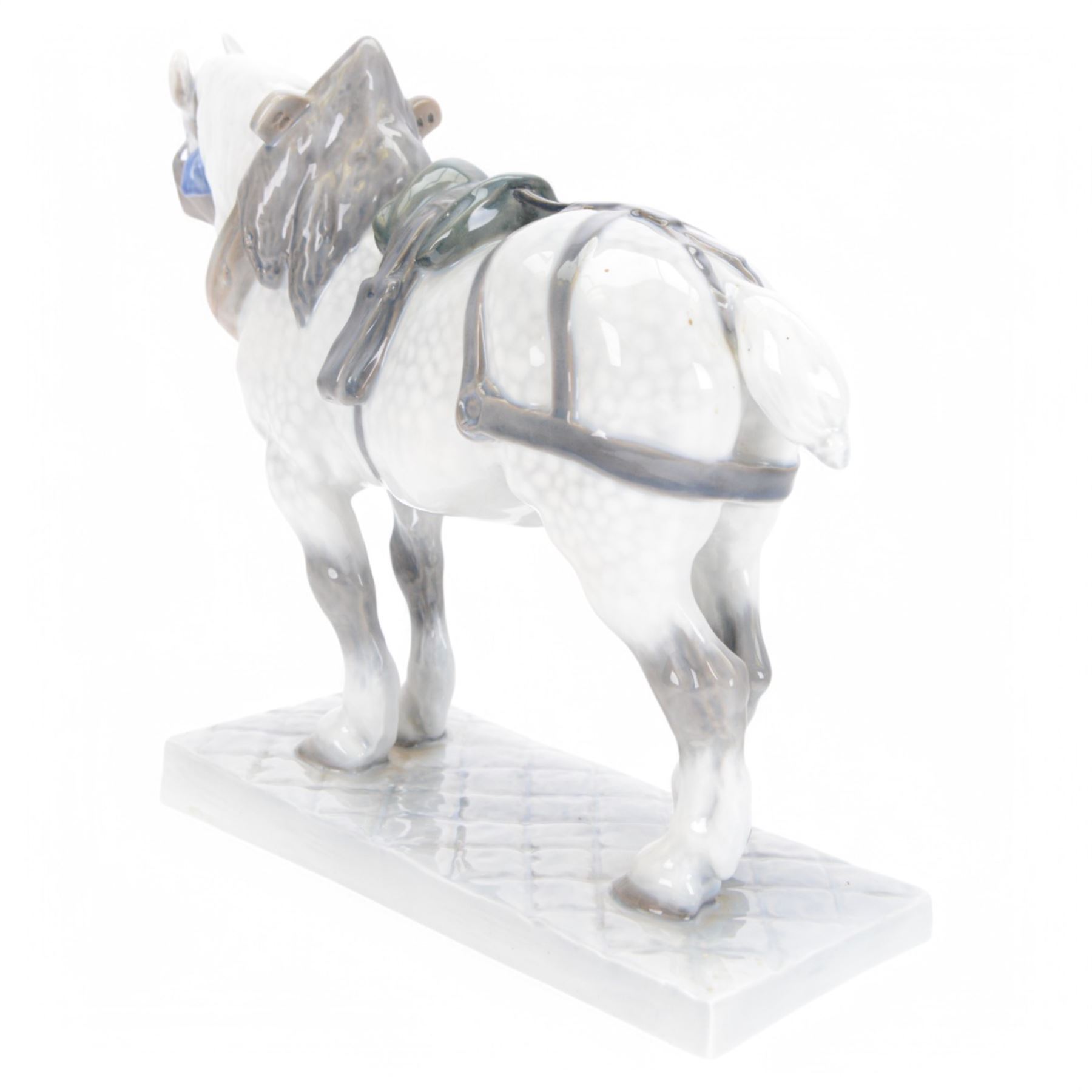 Royal Copenhagen Shire Horse, no.471, with printed mark beneath H29cm