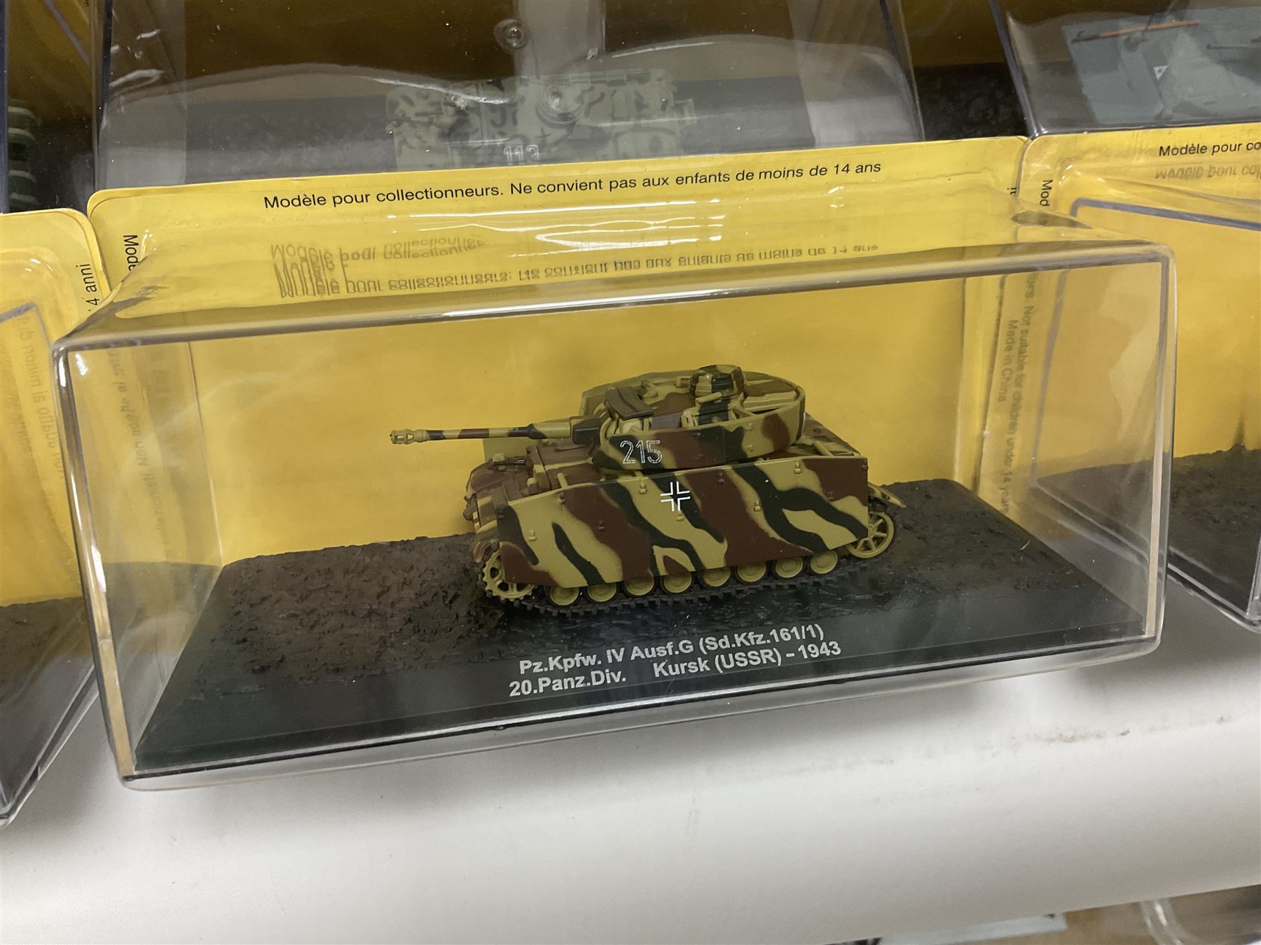 DeAgostini The Combat Tanks Collection -  forty-six periodical issued die-cast models of tanks; in plastic display cases in unopened blister packs (46)