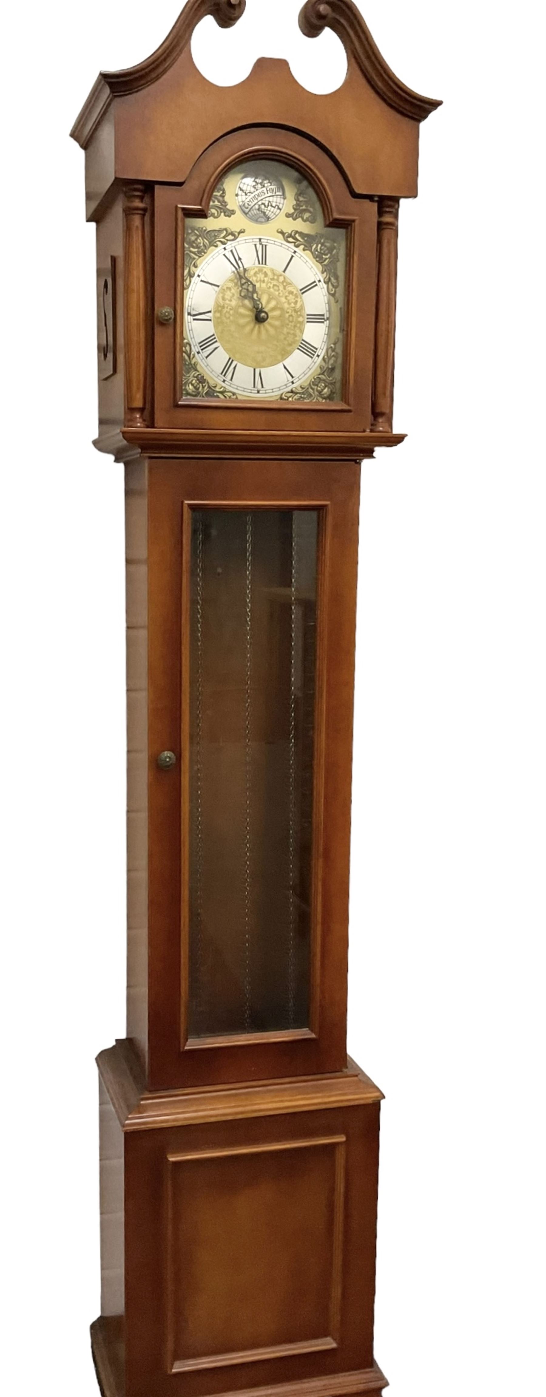 Twin train 20th century grandmother clock 