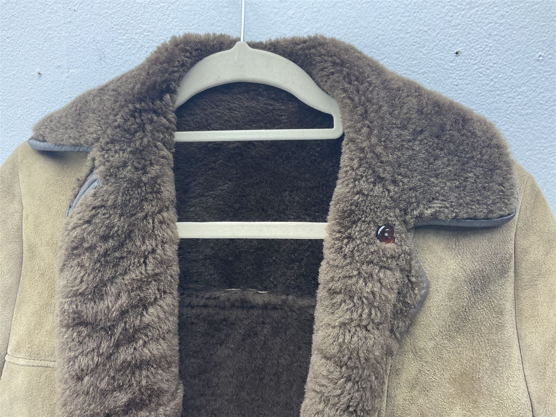 Two sheepskin jackets, one ladies jacket size 12, by Nurseys, and a gentleman's jacket by Baily's   