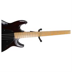 1970s American Gibson Grabber bass guitar, in ebonised wooden finish, serial no. 549900, in original case, L114cm