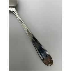 Wedgwood cutlery service, for sixteen with the exception of fifteen dinner knifes, twenty two small forks, and seventeen dessert spoons. 