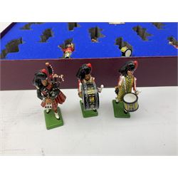 Britains Pipes and Drums of the 1st Battalion The Black Watch, limited edition set of thirteen pieces No.2204/2500, 1995, boxed with paperwork and delivery box; and Britains Black Watch (The Highland Regiment) Colour Party and Escort, limited edition set of ten pieces No.1713/2500, 1997, boxed with paperwork and delivery box (2)
