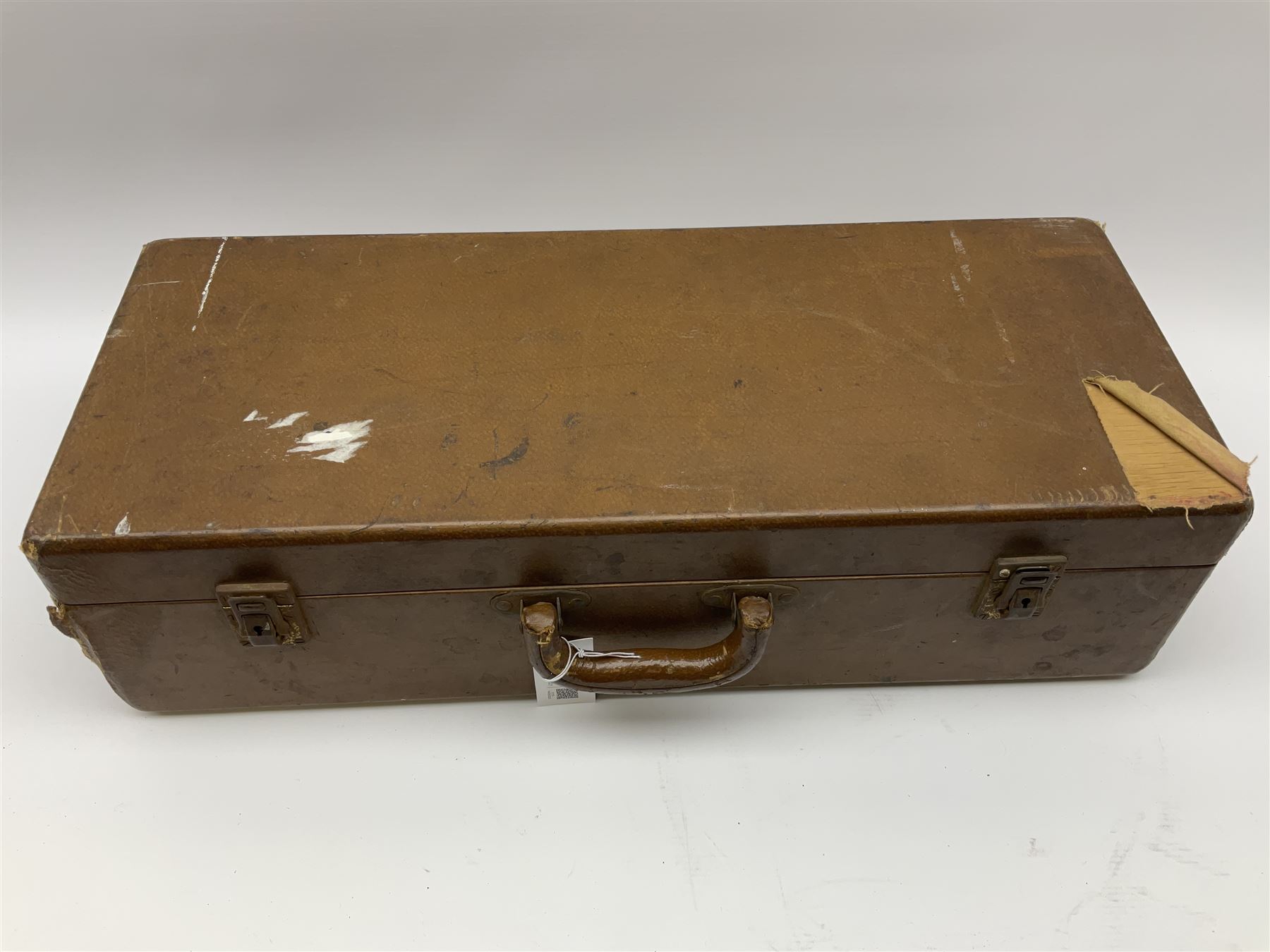 1950s Grafton injection moulded cream acrylic plastic alto saxophone designed by the Italian Hector Somorisen and distributed by John E. Dallas & Sons London, serial no.10776 L66cm, in original fitted carrying case