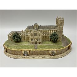 Two Lilliput lane The Royal Train at Sandringham and Westminster Abbey,  both with certificate of authenticity and original box