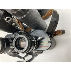 Eleven cased pairs of binoculars to include Summit 8x30,  Concord 8x40, Tasco no. 106 8x - 16x40, Chinon 10x50, Tokina 7x42 Field, Zoom 6x- 12x32 etc