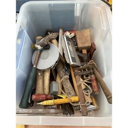Large quantity of tools such as marples carving tools, heat gun, hammers, clamps, soldering equipment, vehicle jump starter and other - THIS LOT IS TO BE COLLECTED BY APPOINTMENT FROM DUGGLEBY STORAGE, GREAT HILL, EASTFIELD, SCARBOROUGH, YO11 3TX