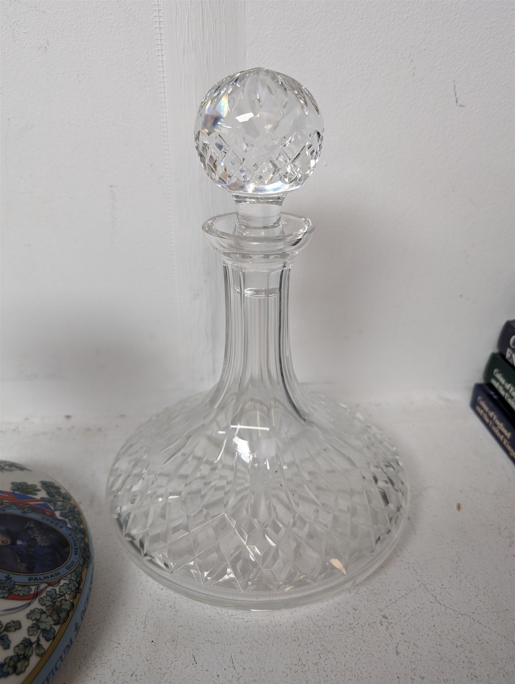 Wade Pussers rum ship decanter, together with another ship decanter etc 