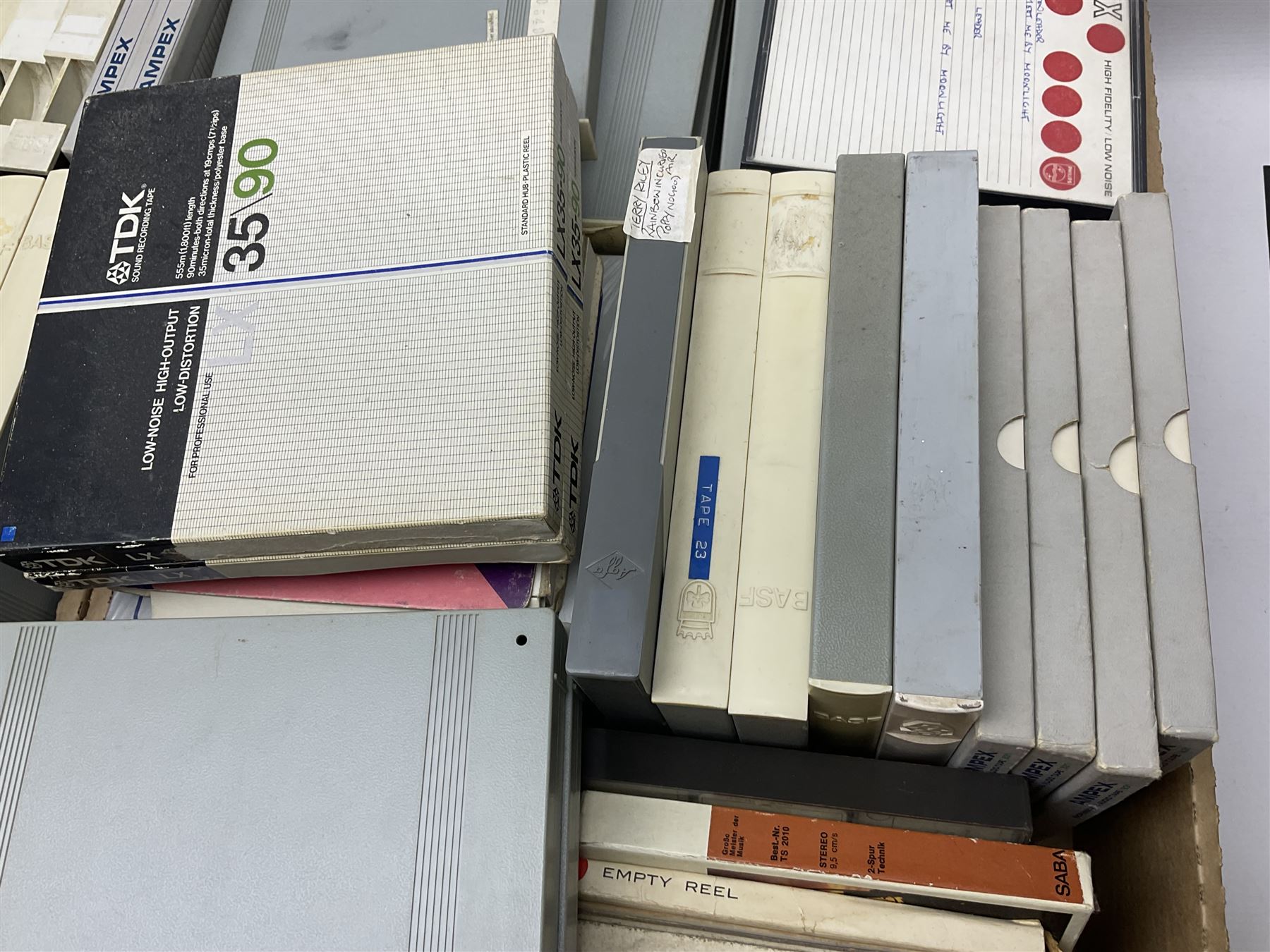 Realistic TR-3000 Logic Control stereo tape deck reel to reel HiFi, with a large collection of reels 