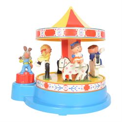 1970s Corgi Magic Roundabout musical carousel no. 852,  modelled with five figures, boxed