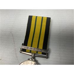 ERII Africa General Service Medal with Kenya clasp awarded to 22794613 Cpl. T. Leech R.A.M.C.; with ribbon