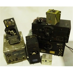  Quantity of American communication equipment including US Army Signal Corps Radio Receivers Model Nos. BC-348-L and R106-HRO, Bendix Type RA-10FB Aircraft receiver, flame key etc (7)  