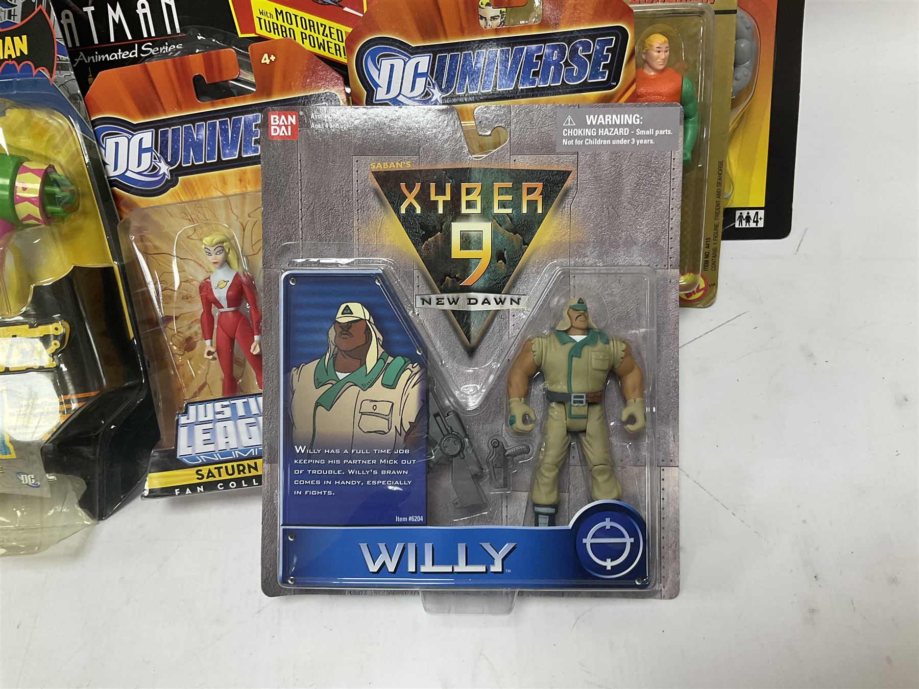 Twenty-four carded action figures of Batman (11) and other Super Heroes including Spiderman, DC Universe, Xyber 9 etc; all in unopened blister packs (24)