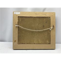 John Rathbone Harvey (British 1862-1933): Cattle Watering, oil on board signed 23cm x 28cm