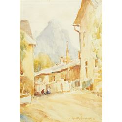 Owen Bowen (Staithes Group 1873-1967): Italianate Landscape, watercolour signed 27cm x 19cm
