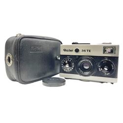 Black Rollei 35T Compact Camera body, with 'Tessar 3.5/40' lens, in original case  