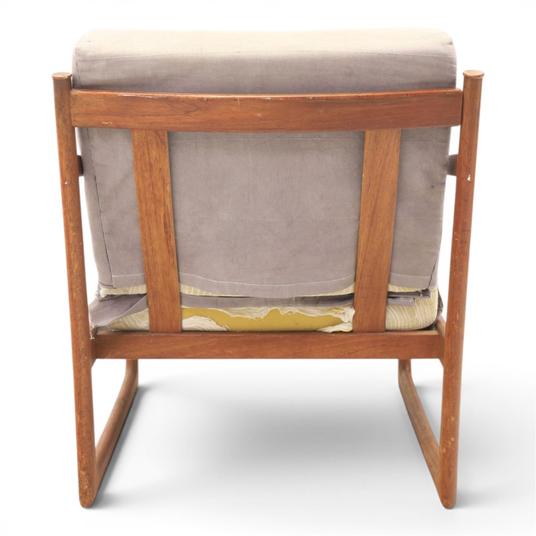 Peter Hvidt and Orla Mølgaard for France and Son - pair of mid-20th century model FD130 teak framed easy armchairs (2)