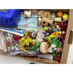 Large quantity of Mcdonalds toys to include Matchbox in four boxes