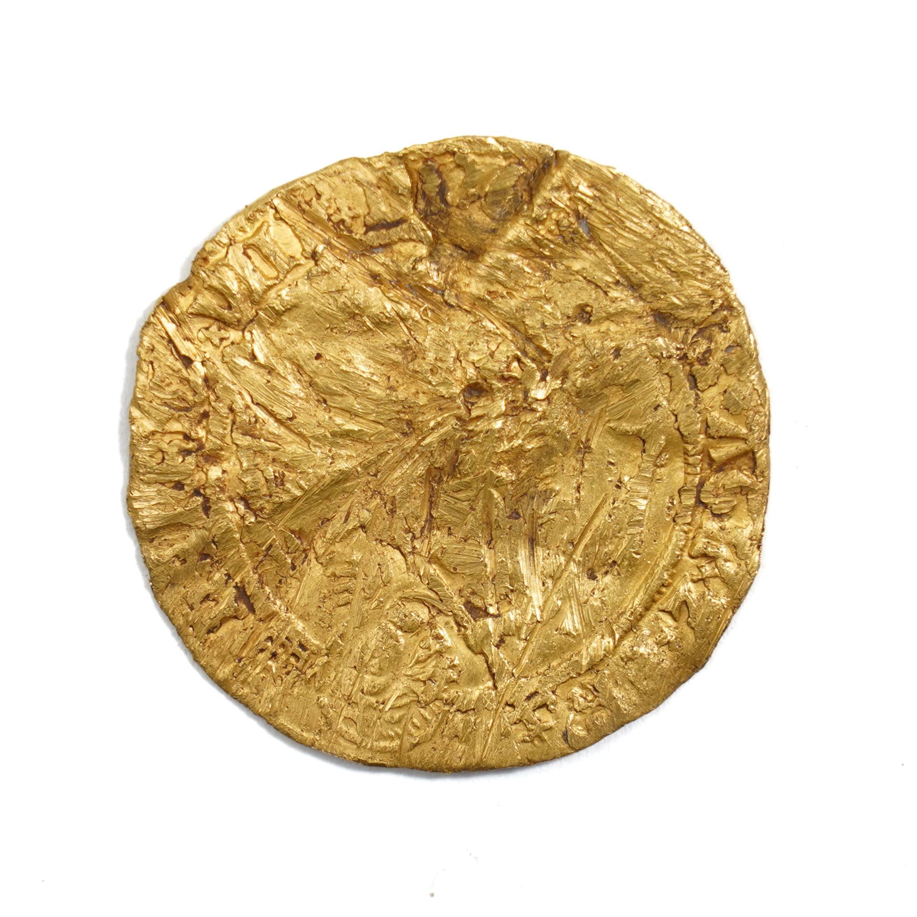 Henry VIII gold full Angel gold coin, reverse defaced