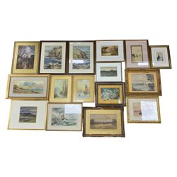 Collection of principally early 20th century watercolours, artists including George Sykes,...