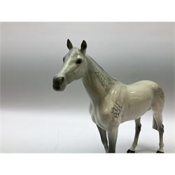 Beswick dappled grey horse, with printed mark beneath, H28cm