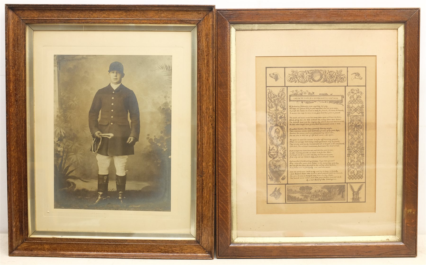 After Imogen Collier (British fl.1898-1904): The Sinnington Hunt, photogravure inscribed 'From the Picture Presented to Penn Sherbrooke Esq. and Mrs Sherbrooke by the members of the Sinnington Hunt 1905' in the plate, together with three other pictures relating to Jack Parker and the Sinnington Hunt, max 35cm x 55cm (4)