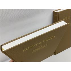 Three volumes on David Roberts in a single slip case, comprising The Life, Works and Travels of David Roberts, The Holy Land and Egypt & Nubia