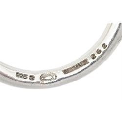 Silver devoted hearts ring by Regitze Overgaard for Georg Jensen, No 262, boxed