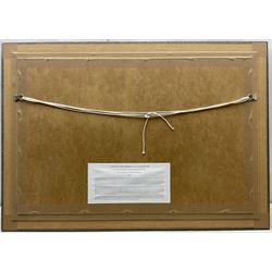 Roger H Middlebrook (British 1929 -): 'HMS Hood in Heavy Seas in the Atlantic', oil on board signed, titled verso 49cm x 74cm 