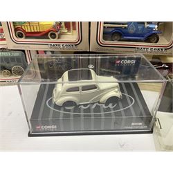 Corgi/Lledo - small collection of modern die-cast vehicles to include Corgi Aviation Archive 1:144 scale aircrafts 47111, 47301 and 47506; Lledo The RFC/RAC Anniversary Collection; quantity of Lledo Days Gone and Corgi models boxed and loose etc 