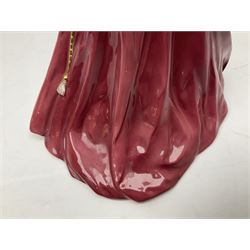 Coalport figure, An Evening at the Opera; Sara, designed by David Emanuel, limited edition 290/7,500, with certificate of authentication, H26cm