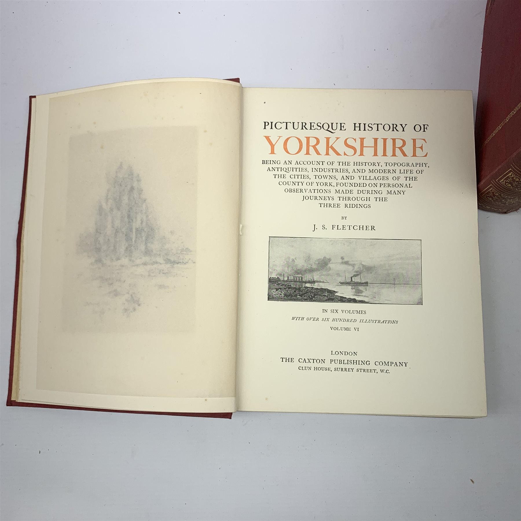 Baines Thomas: Yorkshire, Past and Present. Seven volumes including duplicates; and Fletcher J.S.: Picturesque History of Yorkshire. Six volumes (13)