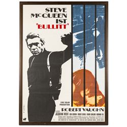 After W Scharl (20th century): German poster for the 1968 American crime thriller 'Bullitt' starring Steve McQueen, coloured print 83cm x 58cm