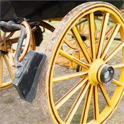 “The Duchess” Char-a-banc, ex. Bath Carriage Museum previously owned by B.J. Wicks & Son, Built by John Marstons, Birmingham.


A four wheeled horse drawn Char-a-Banc n named 