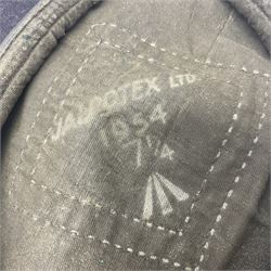 Collection of nineteen British Army booklets 1940s - 1970s including Small Arms Training 1944, various Infantry Training, Cadet Training Manual 1978, Signal Training, Commander's Aide Memoires etc; 1950s blue beret with Yorks Brigade badge; part travelling toilet set in cloth roll; all contained in pine box with webbing straps