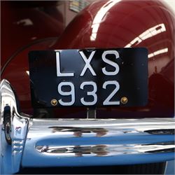 1937 Buick Special Sport Coupe

Registration: LXS 932
Serial number: 744273817
Engine: 4,064cc straight-eight petrol
Odometer reading: 6,476 miles
Steering: Left-hand drive
Colour: Deep maroon
V5C: Present
Keys: One

From the Estate of the late John Sils.

A striking 1937 Buick Special Sport Coupe, finished in deep maroon and manufactured at the General Motors plant in Oshawa, Ontario, Canada.

The Buick Special formed part of the marque’s Series 40 range and combined dramatic period styling with Buick’s smooth 248cu in, approximately 4,064cc, straight-eight engine. The Sport Coupe was among several body styles offered for 1937 and is distinguished by its sweeping wings, prominent vertical grille, split windscreen and enclosed rear luggage compartment.

This example was imported into the United Kingdom and first registered here in November 2019, receiving the registration LXS 932. The odometer displays 6,476 miles, although this mileage has not been independently verified.

The car is very well presented throughout, with excellent deep-maroon paintwork, extensive brightwork and a highly detailed period Art Deco interior featuring its dashboard, centrally mounted ventilation grille, original-style instrumentation and controls. The luggage compartment is neatly trimmed and incorporates a securely mounted spare wheel beneath a raised floor.

The underside also presents particularly well, appearing clean and extensively finished in black, with the chassis, suspension, axles and associated components showing evidence of careful restoration and ongoing maintenance.

Overall, this is an impressive and imposing pre-war Buick, presented in very good condition throughout.

Features

• Canadian-built Buick Special Sport Coupe
• Manufactured at General Motors, Oshawa, Ontario
• 4,064cc straight-eight engine
• Left-hand drive
• Deep-maroon exterior finish
• Extensive chrome brightwork
• Split windscreen
• Period Art Deco interior
• Original-style dashboard and instrumentation
• Dashboard-mounted clock
• Front bench seating
• Enclosed rear luggage compartment
• Underfloor spare wheel
• UK registered since November 2019
• V5C present
• One key

Condition

Presented in very good condition throughout, with excellent paintwork and a clean, highly detailed underside.

This vehicle forms part of the Estate of the late John Sills and is offered for sale by the Executors, providing a genuine reason for sale.