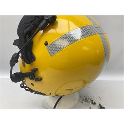 Search and Rescue Mark IV/IVA Flying helmet with boom microphone, carrying case and bag (unused)