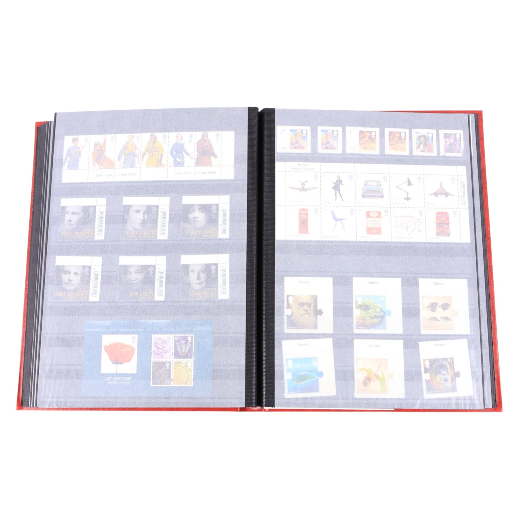 Queen Elizabeth II mint decimal stamps in one folder, face value of usable postage approximately 600 GBP