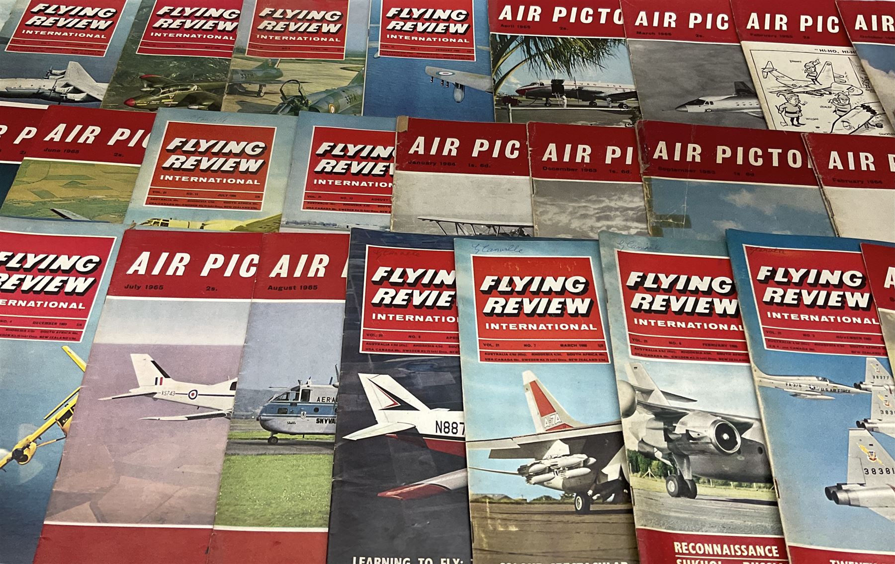 Collection of 1960's Aviation Magazines :Aero Modeller (6), Flying Review (14) Air Pictorial (28) and a set of The Word of the Children by Stuart Miall, pub.1953 in original Caxton Publishing Box postage box

