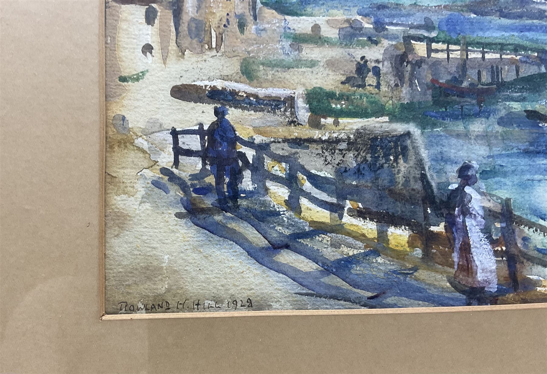 Rowland Henry Hill (Staithes Group 1873-1952): Staithes Beck, watercolour signed and dated 1928, 26cm x 36cm