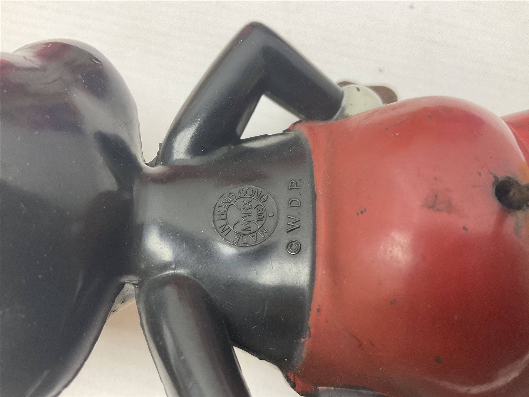 Pelham Puppet - Tyrolean Girl in yellow box; three 'A' Team action figures; clockwork plastic Mickey Mouse figure; and seven various fashion dolls (12)