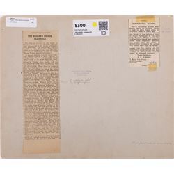 Photograph of An Incident at Beggar's Bridge - Glaisdale, showing a Horse being hauled back onto the bridge, further information verso, 15cm x 21cm (unframed)