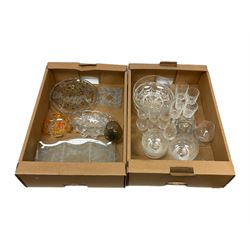 Glassware in two boxes