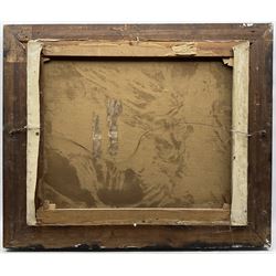 After Giovanni Boldini (Italian 1842-1931): The New Hat - Portrait of Lina Cavalieri, oil on canvas unsigned, James Bourlet & Sons label verso 59cm x 75cm