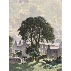 John Smith Atherton (British 1877-1943): 'Sunny Morning in Grassington', oil on board signed, titled verso 39cm x 29cm 