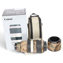 Canon EF 100-400mm f/4.5-5.6L Image Stabilising Ultrasonic camera lens serial no. 47100015...
