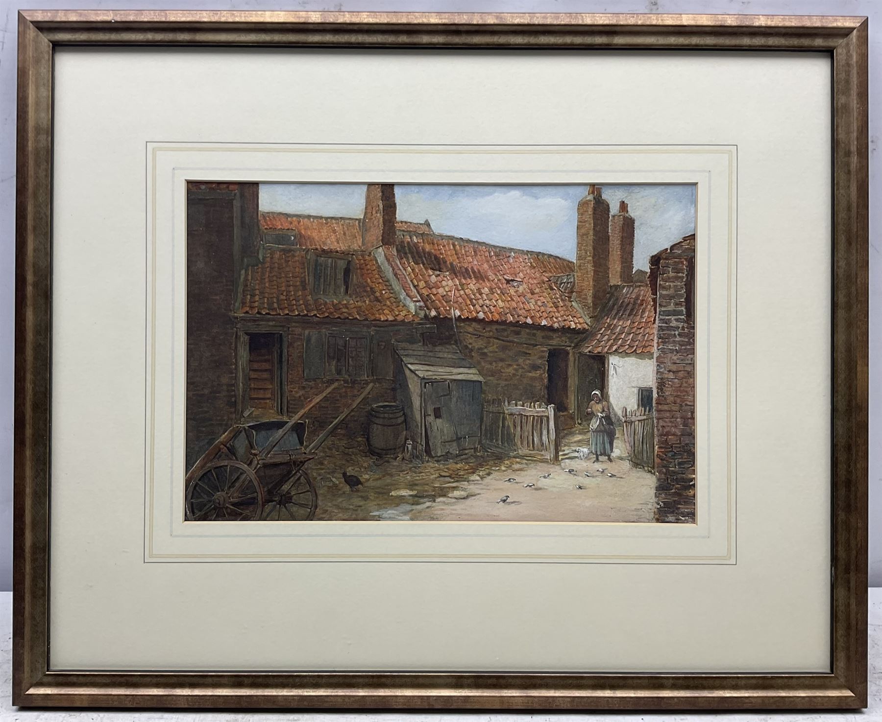 Elias Mollineaux Bancroft (British 1846-1924): 'Farmstead near Whitby' watercolour unsigned, titled verso 22cm x 33cm