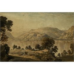 John Glover (British 1767-1849): 'Ullswater Early Evening', watercolour unsigned 26cm x 37cm
Provenance: East Yorkshire private collection; Christie's 12th April 1994 Lot 85