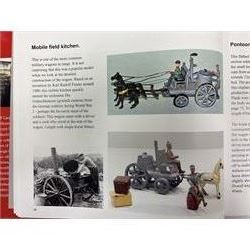 Ernst Plank; Pontoon diorama, with three wagons, pontoon boats, wooden planks and joints with all passengers and drivers, circa 1912, diorama is displayed in book Ernest Plank Miniatures; Vehicles, Transport Toys & Accessories by Jeff Carpenter pages 29 and 30  