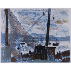 Edwin La Dell (British 1914-1970): 'Spanish Harbour', limited edition colour lithograph si...